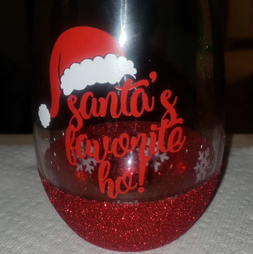 Glitter Wine Glass